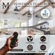 Atlas Eliza 56 inch Gloss White with Old Oak Tone Blades Ceiling Fan, Paddle Fan